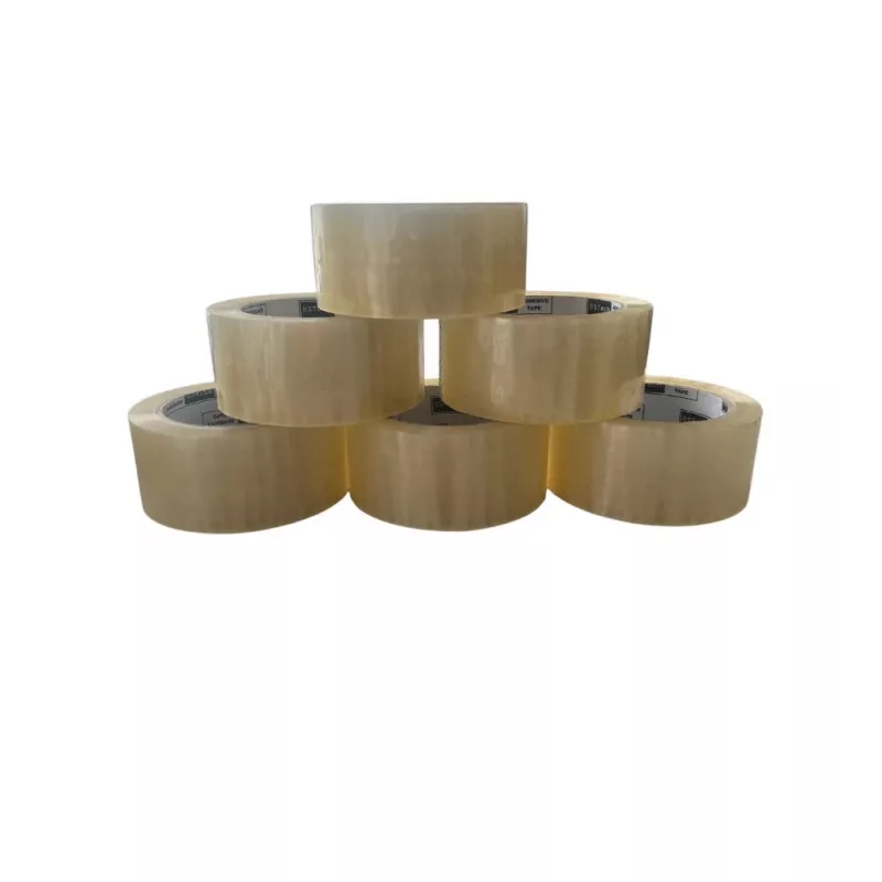 BSTech akrylová priehľadná baliaca páska s tichým odvíjaním, 48 mm x 66 m