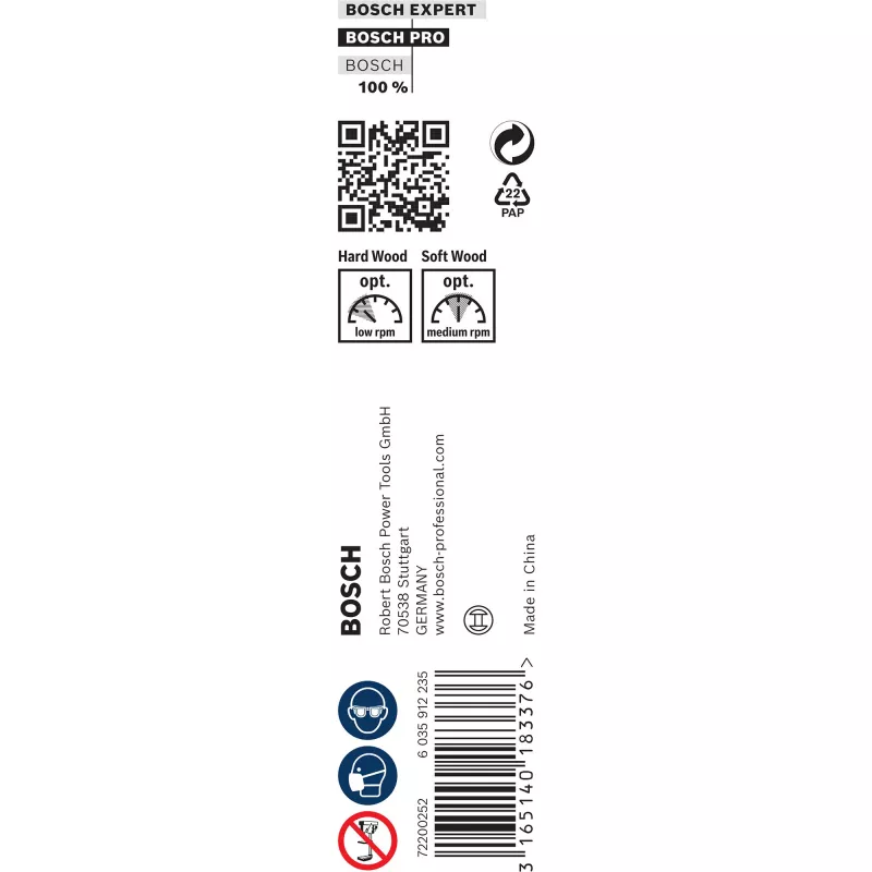 Bosch 2608597628 PRO Wood hadovitý vrták do dreva, 14 mm, celková dĺžka 235 mm, pracovná dĺžka 170 mm, šesťhranná stopka