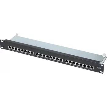 Patch panel Renkforce 24-port CAT6, 1U (1 HE) pre štruktúrovanú kabeláž
