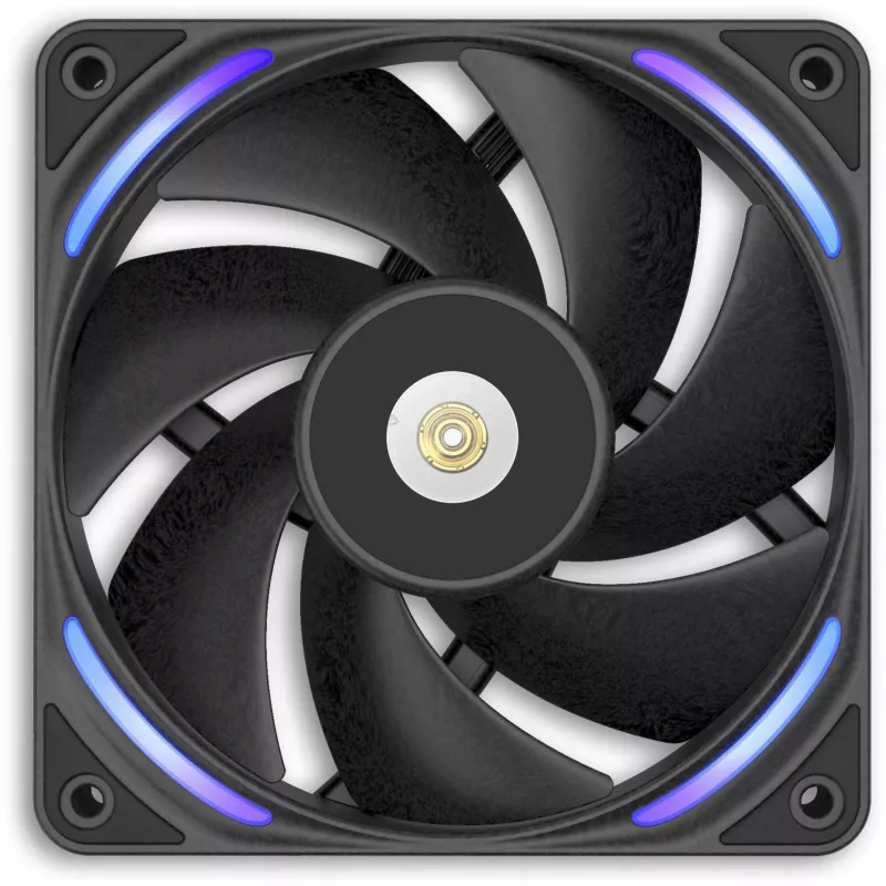 NZXT F120X 120 mm skriňový ventilátor - čierny
