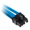 Corsair Premium Sleeved PCIe dvojitý kábel, balenie 2 ks (Gen 4) - modrý
