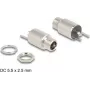 DeLOCK konektor DC 5,5 x 2,5 mm konektor samica zabudovateľná zásuvka spájkovacia verzia 20 V 10 A