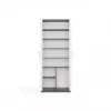 OLIV 2D CLOSED SHELVING UNIT, antracit/biela sada
