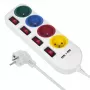 Predlžovacia zásuvka MACLEAN MCE229W — 4 zásuvky, 2× USB, 1,5 m kábel, Typ F, 10 A, biela