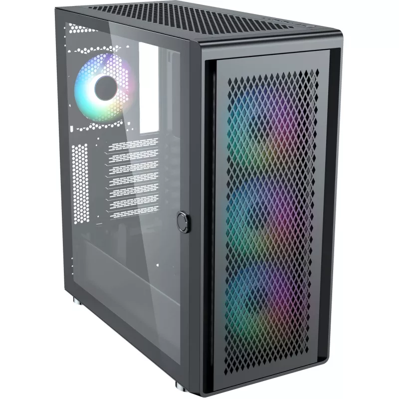 PC skriňa Silentware Air 100 čierna — Mid-Tower skriňa kompatibilná s ATX, čierna