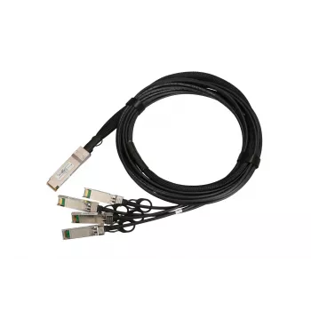 QSFP+ DAC kábel Extralink 40 Gbit/s na 4×10 Gbit/s, 3 m, 30AWG, QSFP+ konektor samec–samec