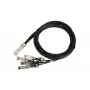 QSFP+ DAC kábel Extralink 40 Gbit/s na 4×10 Gbit/s, 3 m, 30AWG, QSFP+ konektor samec–samec