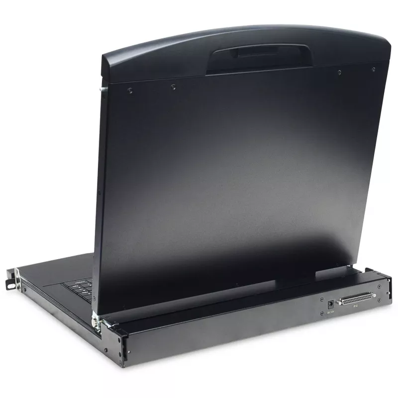 19 palcová LCD KVM konzola DIGITUS DS-72211-5US, 16-port Cat 5, 1366x768, US International klávesnica