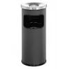 Durable 3332-58 okrúhly popolník/odpadkový kôš, 17 L, hliník/kov, antracitový