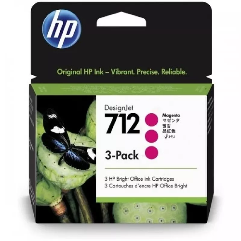 HP 712 (3ED78A) atramentová kazeta, purpurová (SPEC)