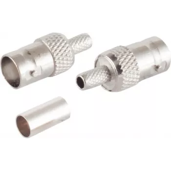 BNC video/audio adaptér ShiverPeaks 98807-3 pre RG58 U kábel, crimp zakončenie
