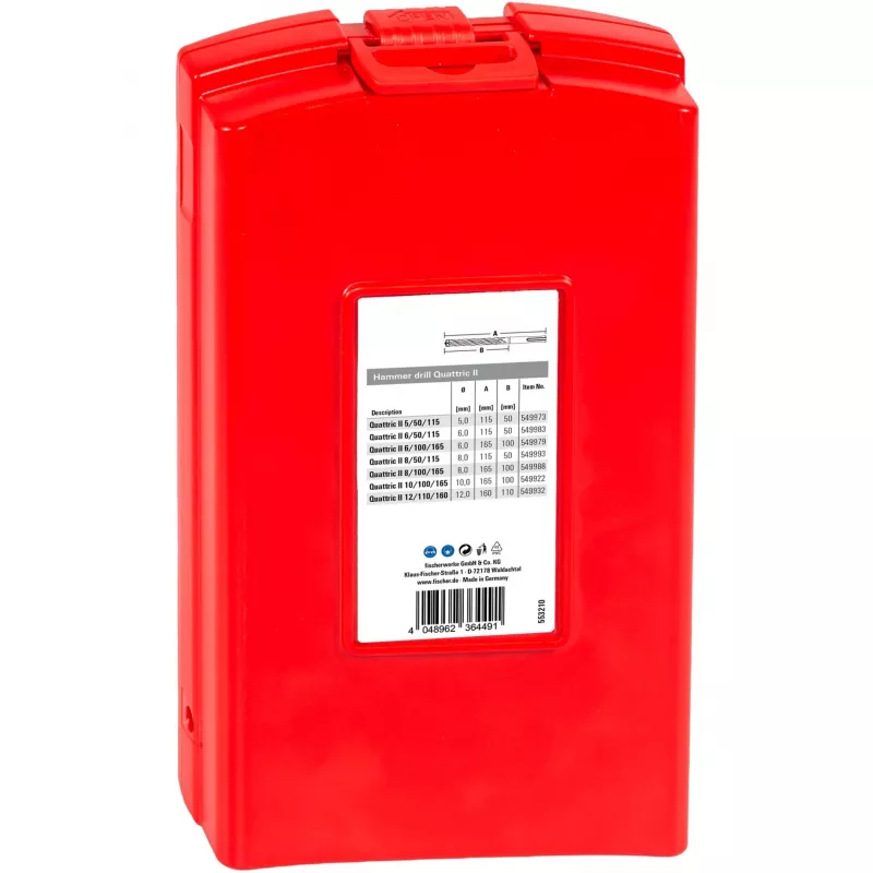 Sada vŕtacích kladív Quattric II Set, SDS plus (5-dielna, Ø 5-12mm)