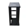 Nástenný rack Extralink racková skriňa 18U 600x600 čierna kľúčový zámok