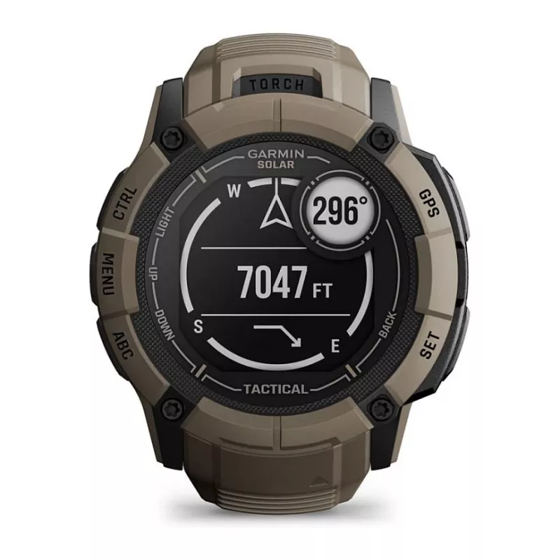 Garmin Instinct 2X Solar Tactical Edition 2,79 cm (1,1 inch) MIP 50 mm digitálny 176 x 176 pixelov dotyková obrazovka zelená GPS (satelit)