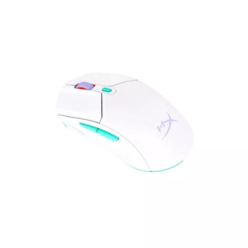 HyperX Pulsefire Haste 2 Core Wls - herná myš (biela/zelená/fialová)