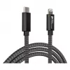 Good Connections USB 2.0 nabíjací a dátový kábel pre iPhone/iPad/iPod USB-C konektor samec na Lightning - Kvalitne spracovaný a oficiálne od Apple ce