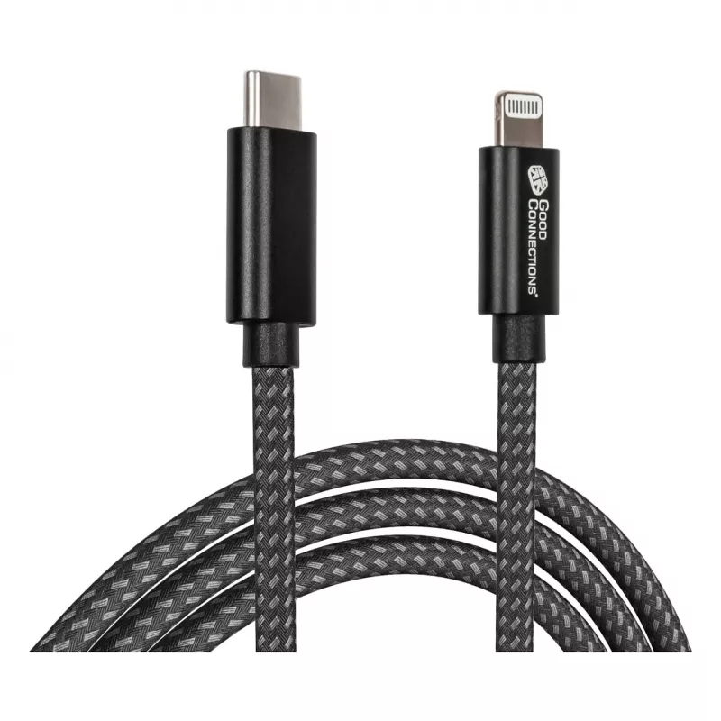 Good Connections USB 2.0 nabíjací a dátový kábel pre iPhone/iPad/iPod USB-C konektor samec na Lightning - Kvalitne spracovaný a oficiálne od Apple ce