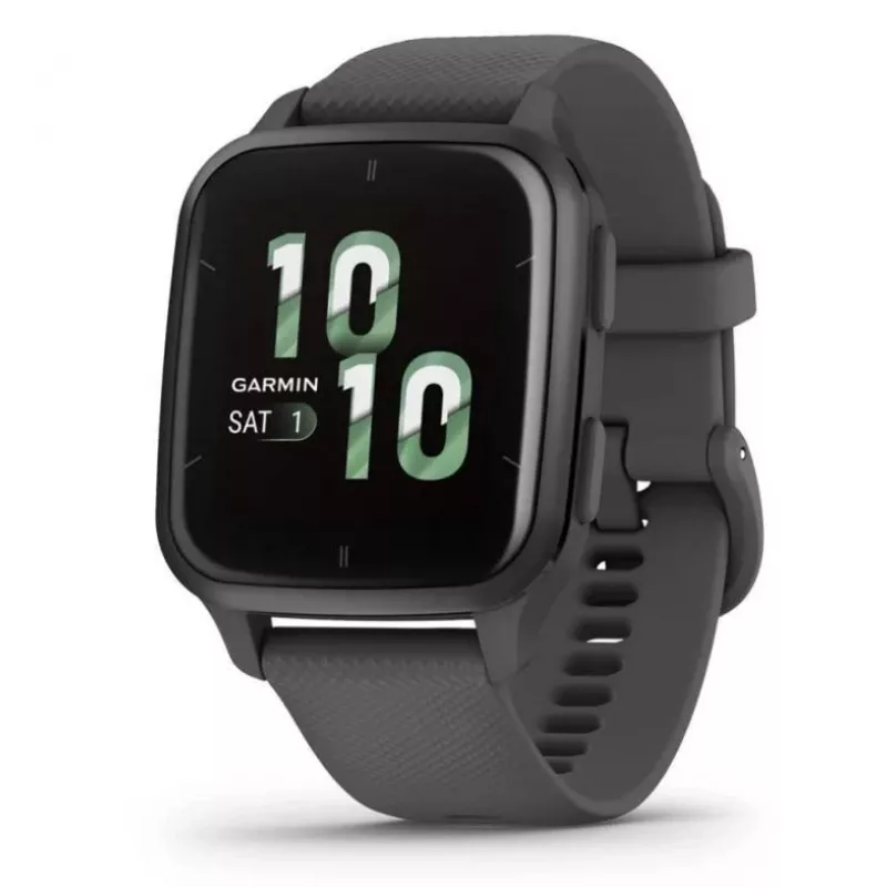 Smartwatch GARMIN Venu Sq 2 — 1,4 palca AMOLED, 40 mm puzdro, bridlicová sivá, GPS, SpO2, NFC