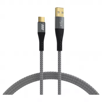 EFB Elektronik USB-A na USB-C kábel 60W QC 3A sivý – kábel – digitálny/dáta (USB-AC-00003)