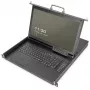 KVM konzola Digitus 17 palcov HD LCD 8-port VGA nemecká klávesnica
