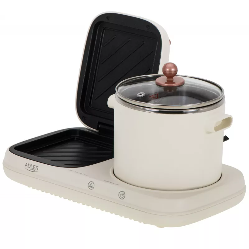 Adler 2-in-1 raňajkový set | AD 6421 | 1320 W | 1 L | počet programov 1
