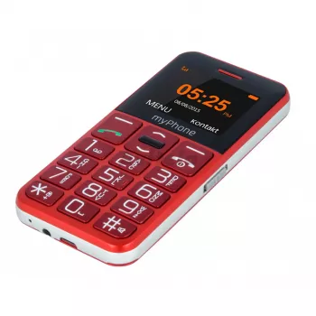 myPhone Halo Easy 4,32 cm (1,7 palca) 70 g sivý, červený telefón pre začiatočníkov