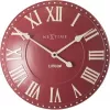 NeXtime hodiny 3083ro London Roman, Ø34.5 cm, nástenné hodiny, červená/biela