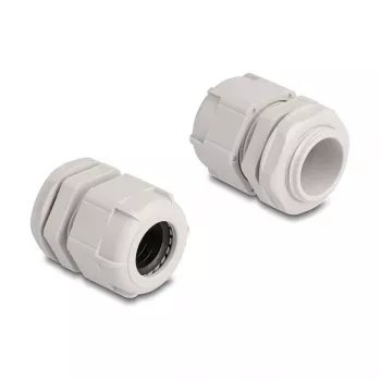 Káblová priechodka M25 DELOCK 10 ks, plast, sivá