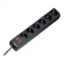 Hama 00030394 prepäťová ochrana čierna 6 AC zásuviek 230 V 1.4 m