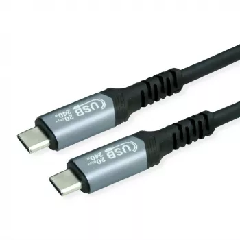 USB kábel VALUE 11.99.9087 USB4 Gen 2x2 2 m USB C čierna