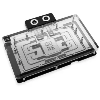 Backplate Alphacool 10259 hliník chróm meď čierna 153,3 mm