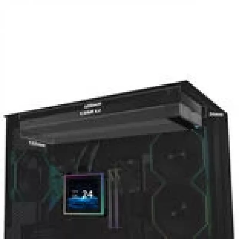 AiO kvapalinový chladič Lian Li HydroShift II LCD-S 360mm — RGB LCD displej, bez ventilátorov