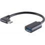 USB kábel S/CONN 13-30010 USB 3.2 Gen 1 0,1 m USB C USB A čierny