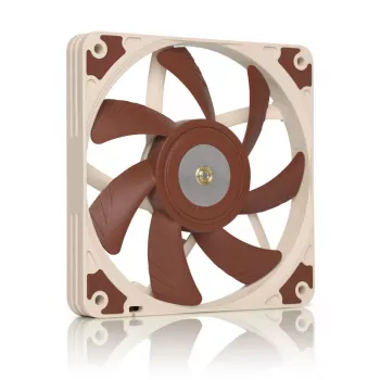 Ventilátor Noctua NF-A12x15 FLX — 120 mm plochý 15 mm PC skriňový ventilátor, 12 V, 1850 U/min, 94,2 m³/h, 23,9 dB, 3-Pin