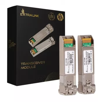 Extralink SFP28 25G 2-pack | SFP28 modul | 25Gbit/s, LC/UPC Duplex, 1310nm, 10km, Singlemode, DOM sieťový transceiver modul