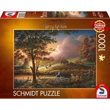 Terry Redlin: Sonnengold über reifen Feldern, Puzzle 1000 dielikov
