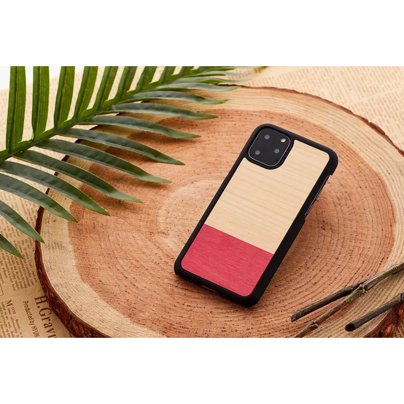 Puzdro na smartphone man and wood pre iPhone 11 Pro Max — čierne ochranné puzdro