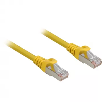 Sieťový kábel Sharkoon Cat.6a SFTP RJ-45 Cat6a 0,25 m žltý