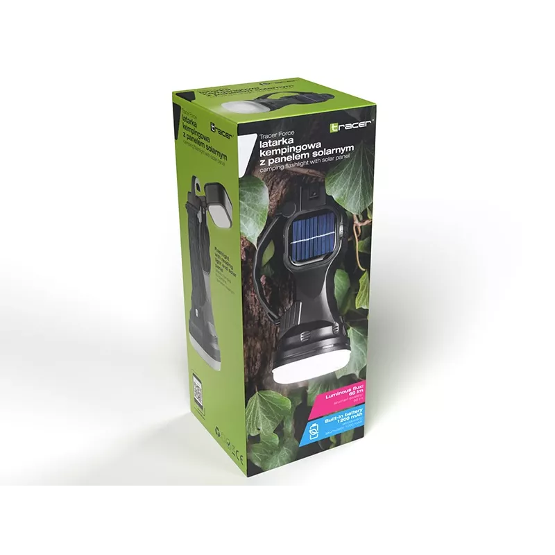 Baterka TRACER Camping Torch 47140 solárna nabíjateľná, vodotesná