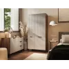 Šatníková skriňa Cama Meble ALMERA Cama 5 90x52x185 cm, orechový rám, cashmere dvere, 6 políc