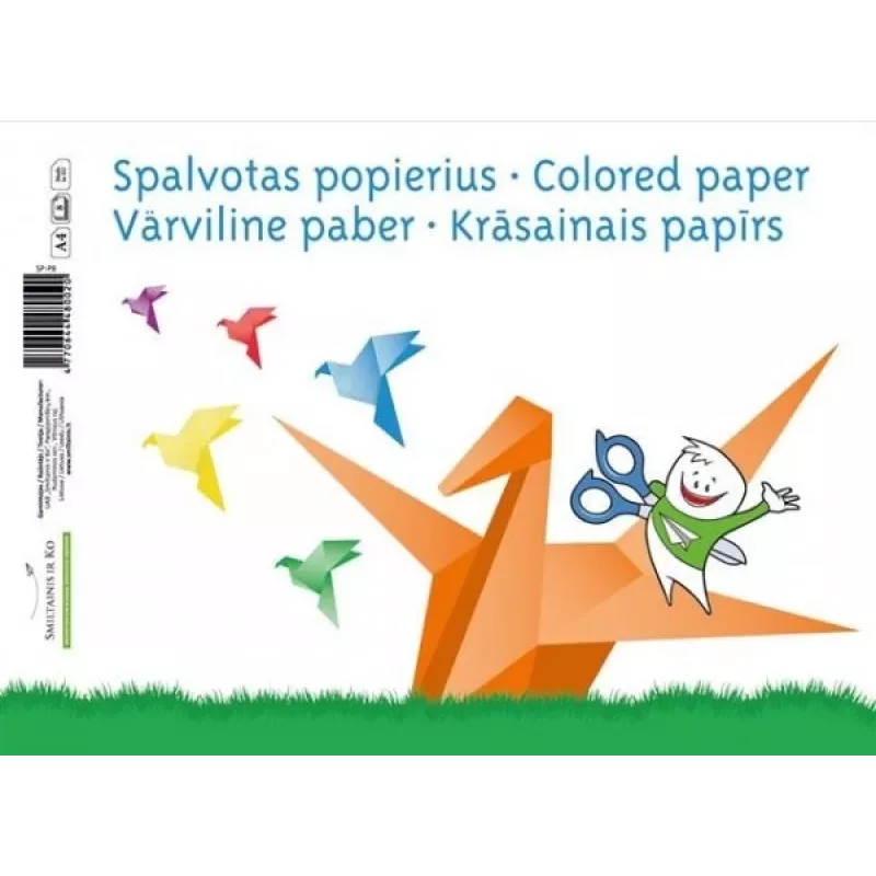 Papier SMLT A4 80 g/m² jednostranne tlačiteľný, lepený balík – 8 listov