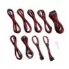 CableMod PRO Series ModMesh C-Series RMi & RMx káblový kit - napájací káblový kit - tvarovaný - Blood Red (CM-PCSR-FKIT-NKBR-R)