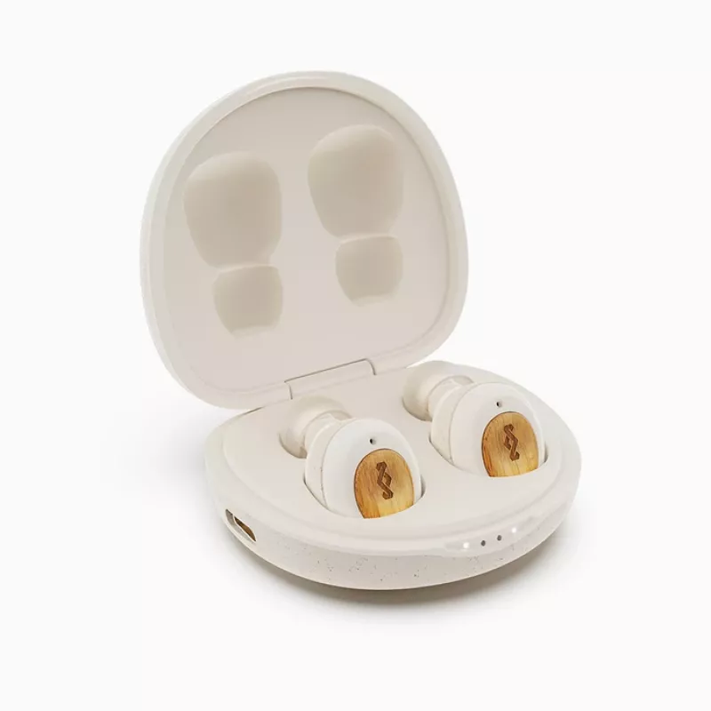 Marley True Wireless Earbuds Champion s integrovaným mikrofónom Bluetooth Cream