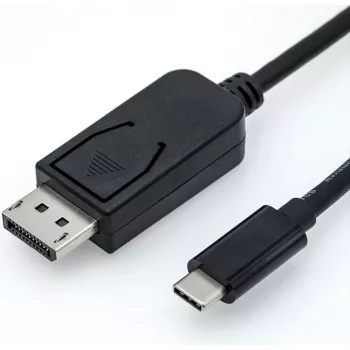 Roline - externý video adaptér - USB-C 3.1 - DisplayPort - čierny