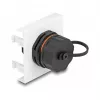 DeLOCK Easy 45 modul sieťový RJ45 Cat.6A 45x45mm 1000 Mbit/s čierny