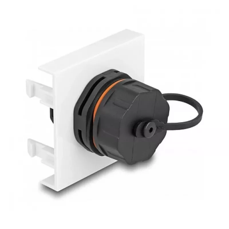 DeLOCK Easy 45 modul sieťový RJ45 Cat.6A 45x45mm 1000 Mbit/s čierny