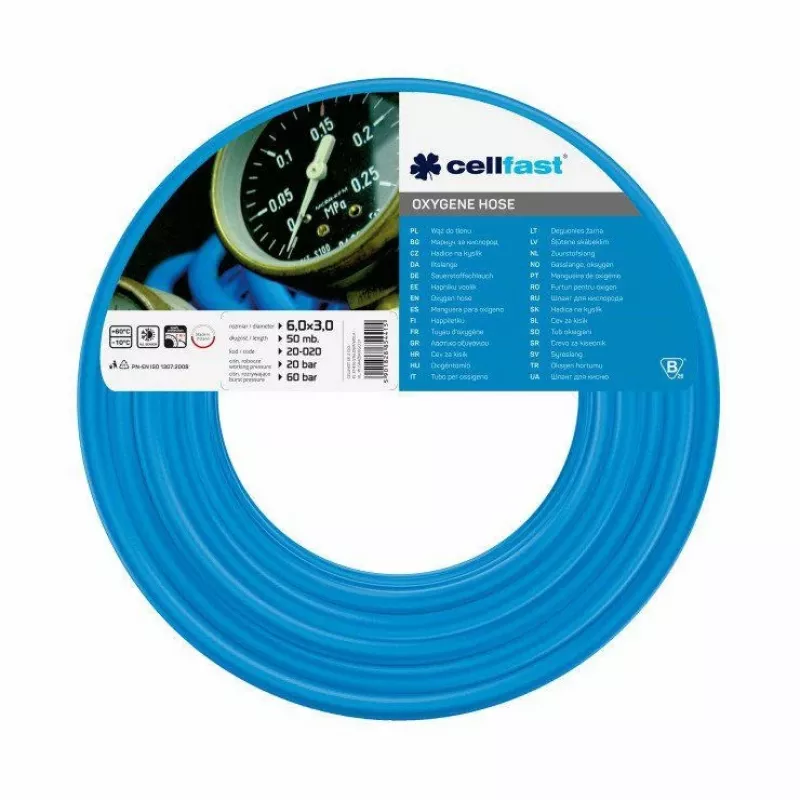 Cellfast CF20020R kyslíková hadica na zváranie, 6 mm, 50 m