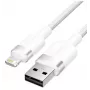 Lightning kábel Vention LANWF — 1 m, USB-A na Lightning, biely