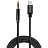 Audio kábel Savio CL-187 1m čierny konektor samec na konektor samec