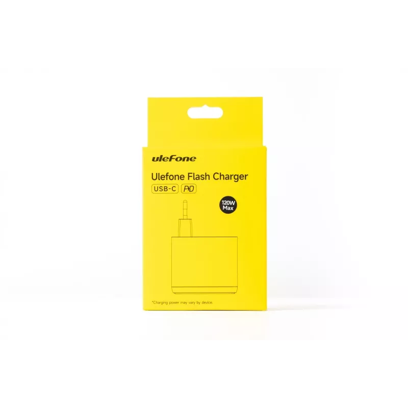 Nabíjačka UleFone UF-CHAR-120WR 120W 20V 6A biela – USB napájací zdroj pre prenosné zariadenia